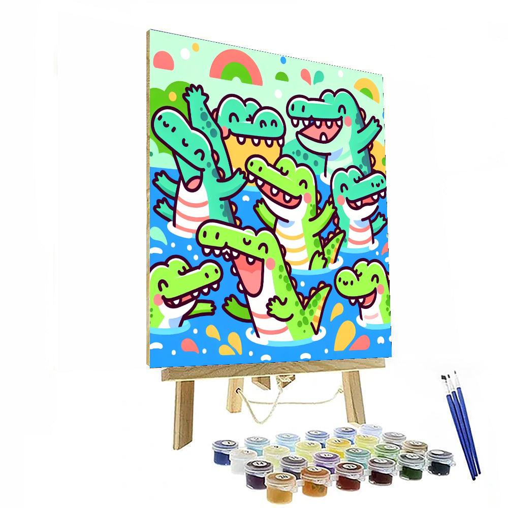 Crazy Crocs Painting Number Kit