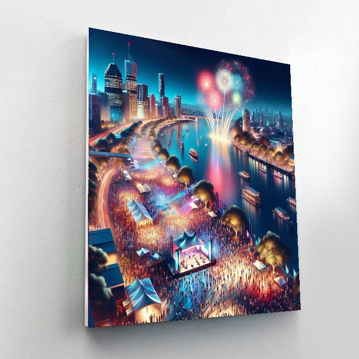 Brisbane Festival - Australia Numbered Painting Kits