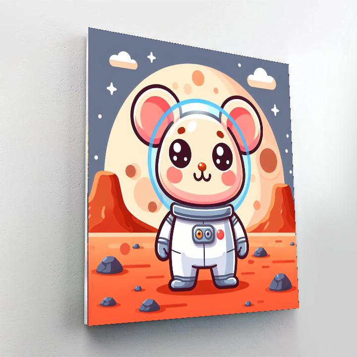 Martian Mouse Number Painting