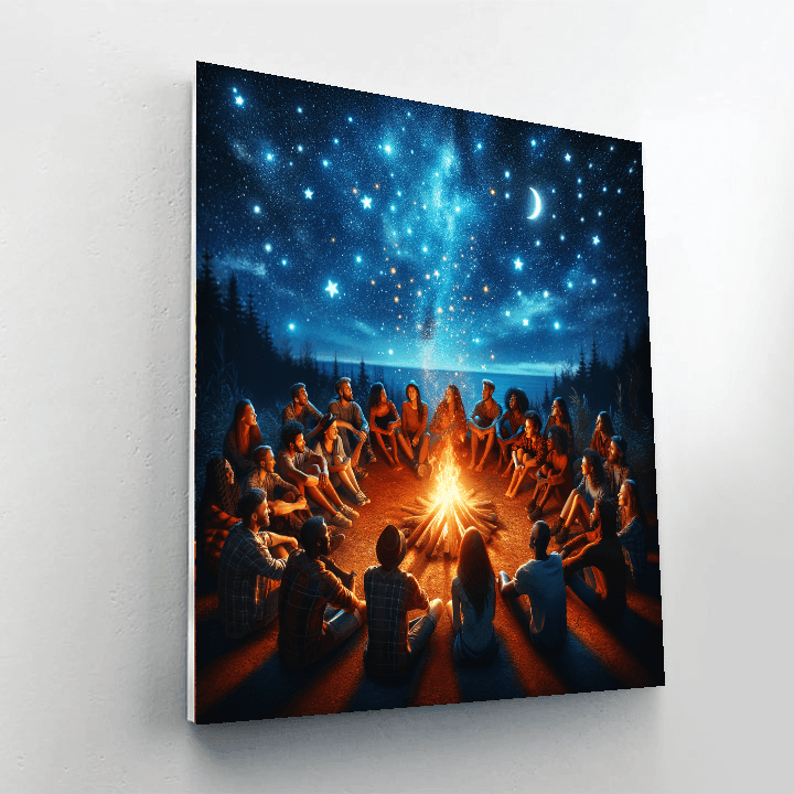 Starry Night Campfire Paint By Numbers Kits