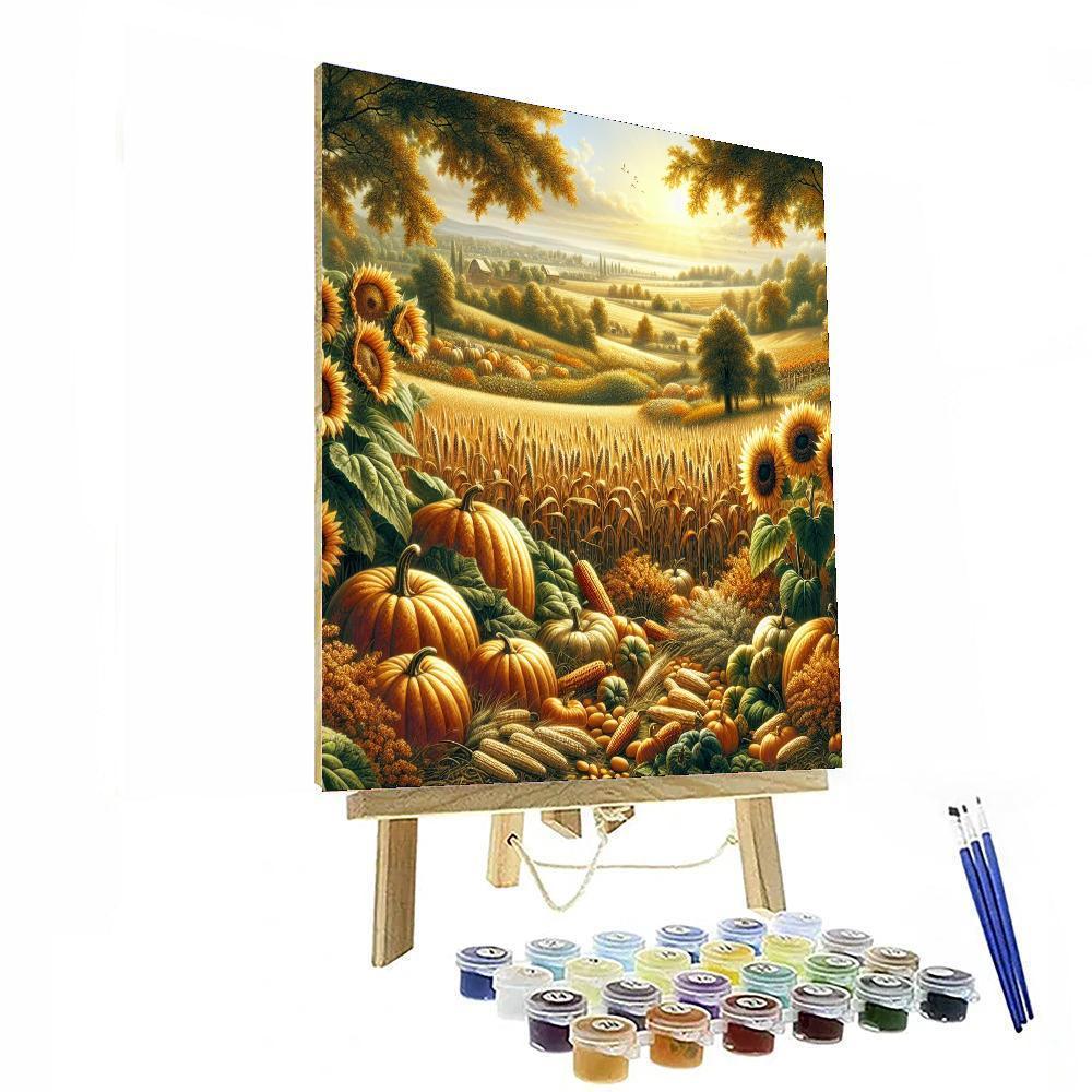 Golden Harvest Bounty Paint By Numbers