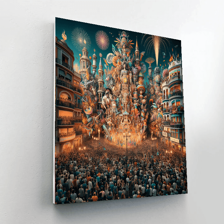 Fallas - Spain Number Painting