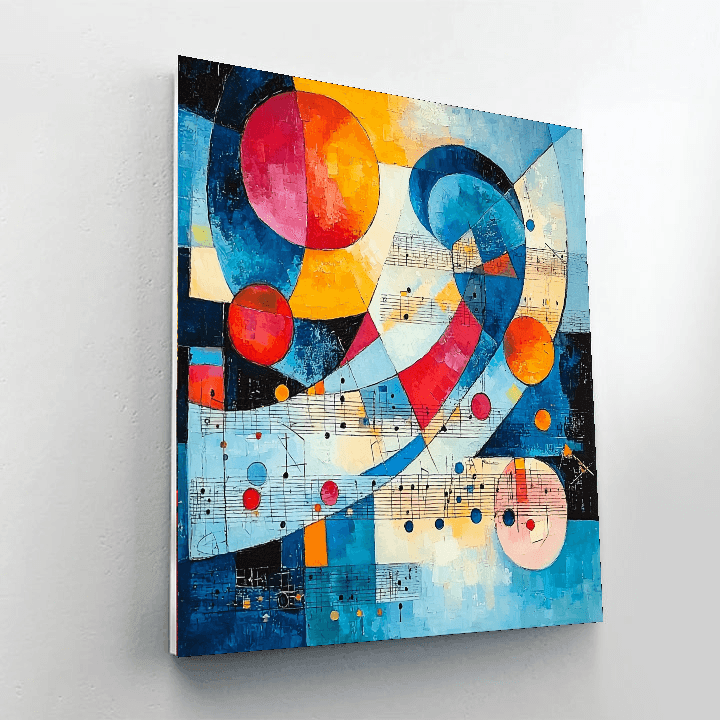 Wassily Kandinsky Inspired Kandinsky's Musical Interlude  Painting By Numbers Kit