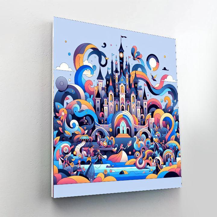 Fairytale Castle Capers Number Painting