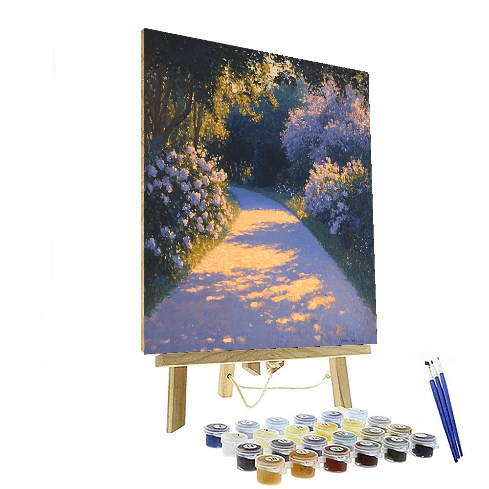 Claude Monet Inspired Luminous Garden Path  Paint By Number