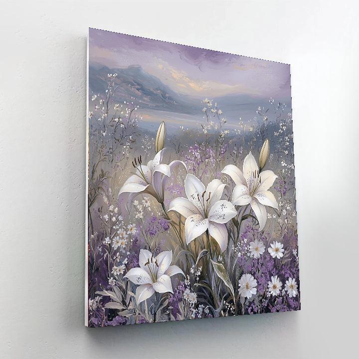 Leonardo Da Vinci Inspired Twilight Blossom Harmony  DIY Paint By Numbers