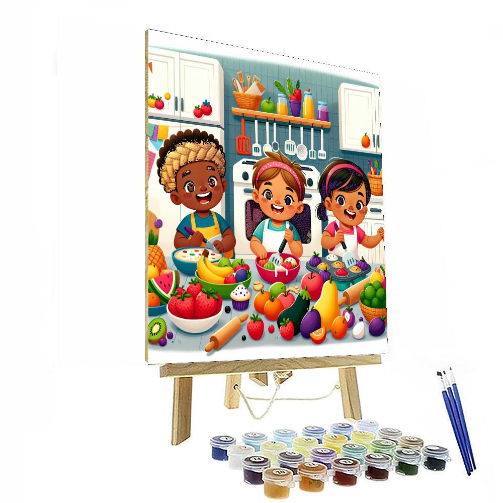 Culinary Creativity Number Painting