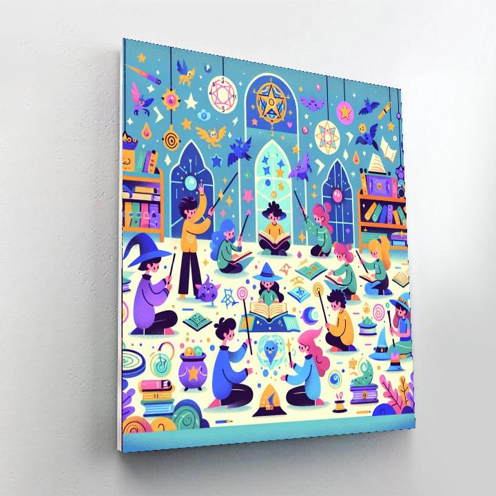 Wizard School Painting Number Kit