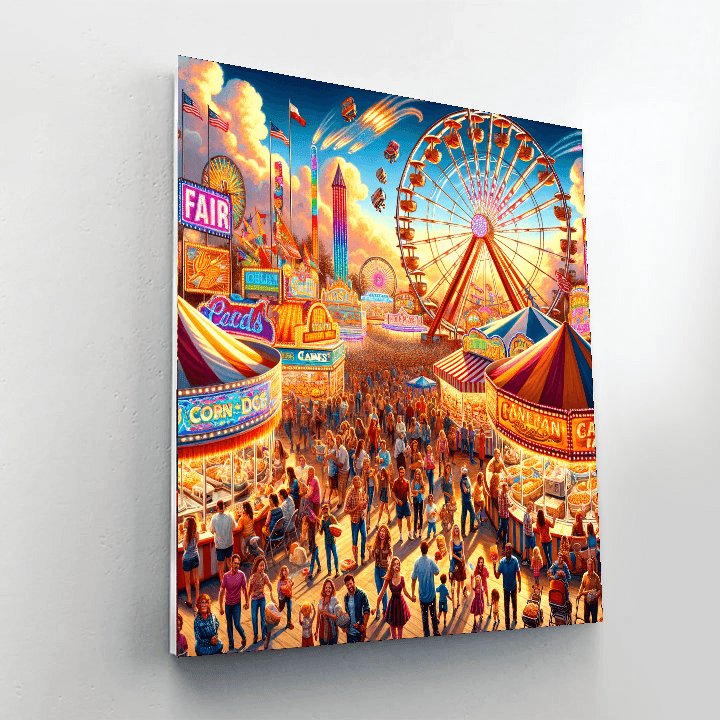 The Great Texas State Fair - United States Painting Number Kit