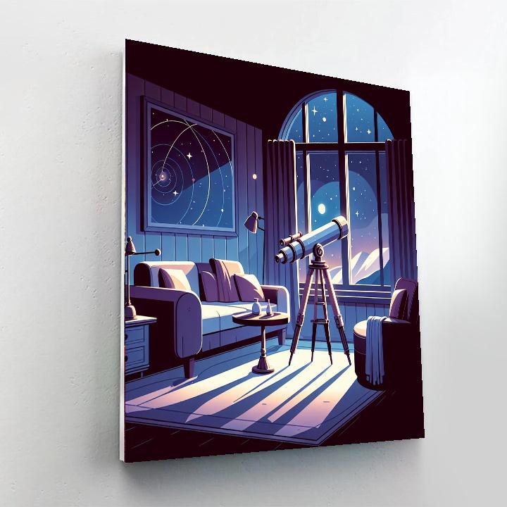 Dreamy Star Gazer's Room Paint By Color