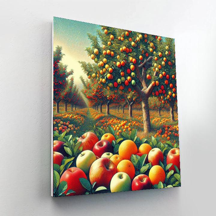 Delightful Fruit Orchard Paint By Numbers