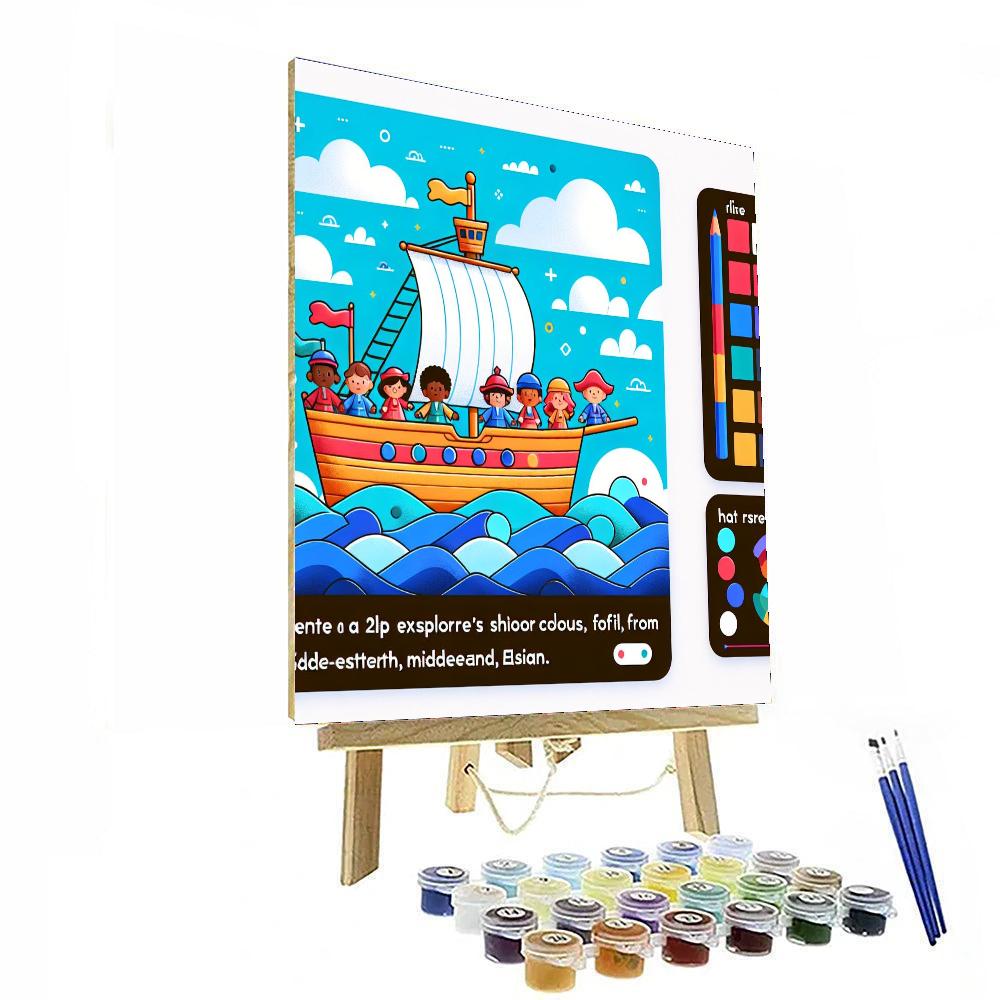 Ocean Explorer's Ship Number Painting