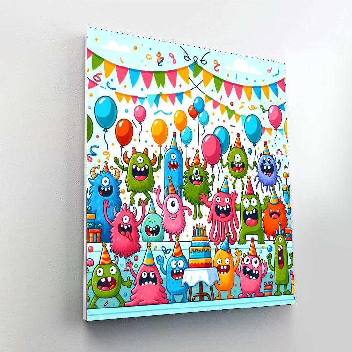 The Friendly Monster Celebration DIY Paint By Numbers