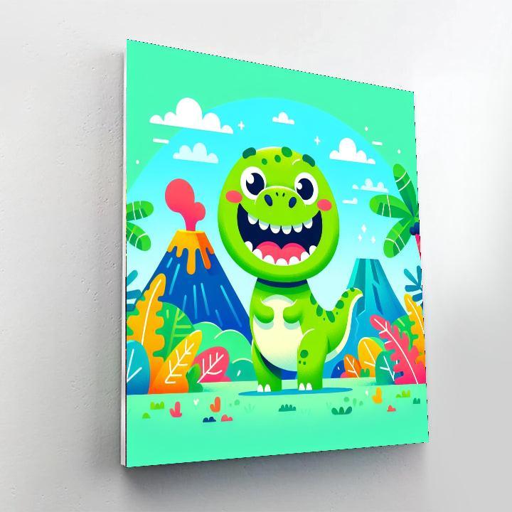 Silly T-rex Paint By Numbers Kits
