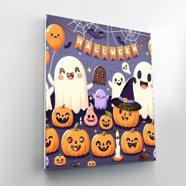 Happy Halloween Party Paint By Numbers Art