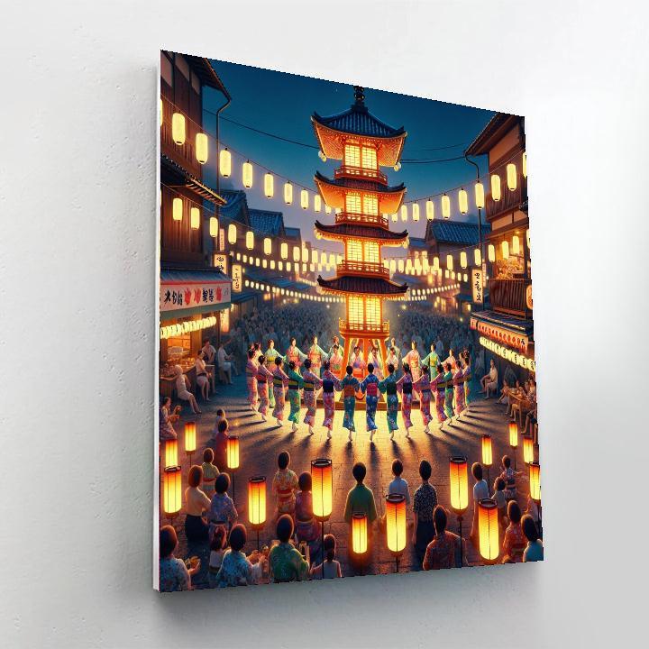 Hokkaido Bon Odori Number Painting