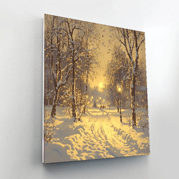 Ivan Aivazovsky Inspired Winter's Glow  Paint By Numbers Kits