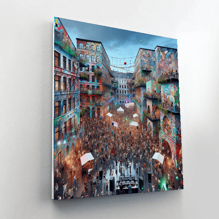 Copenhagen Distortion Festival Number Painting