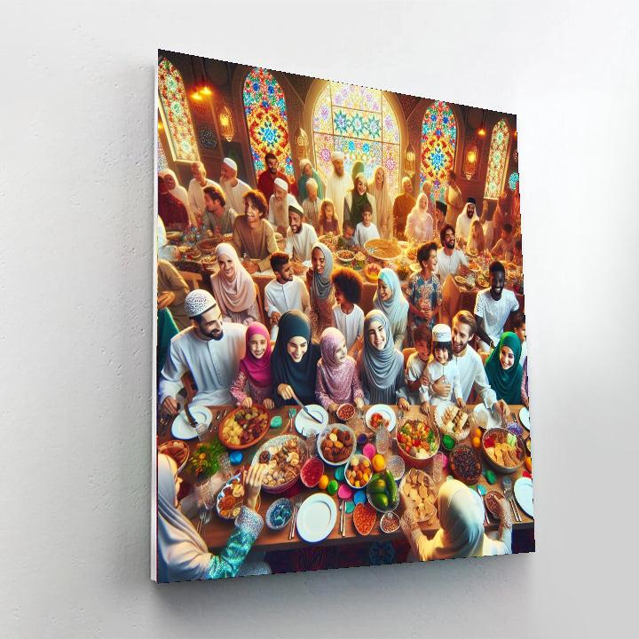 Eid Al-fitr - Worldwide Number Painting