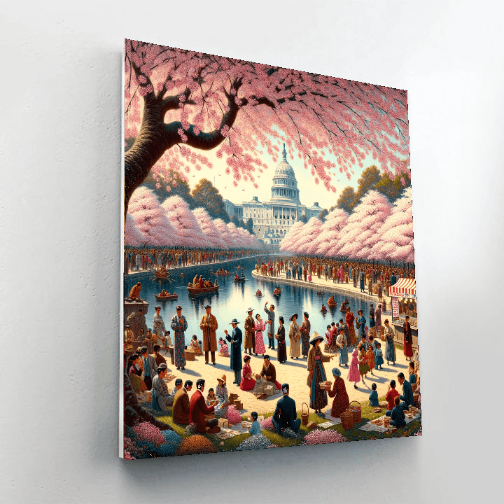 National Cherry Blossom Festival - United States Paint By Color