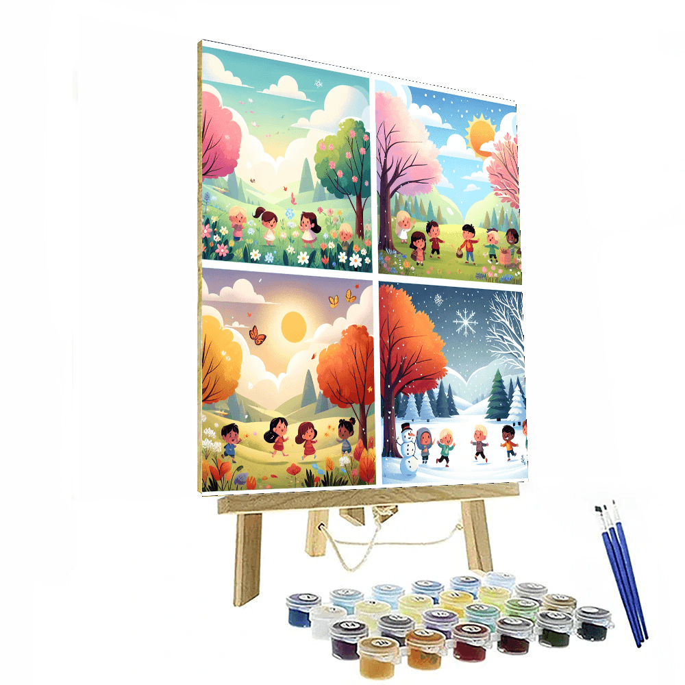 Adventure Through Seasons Number Painting