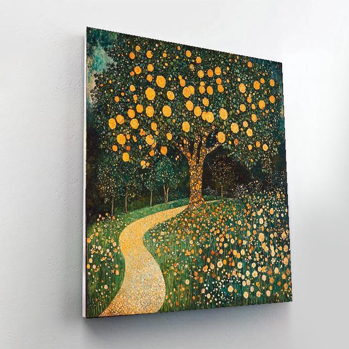 Gustav Klimt Inspired Mystical Garden Retreat  Paint By Numbers Kits
