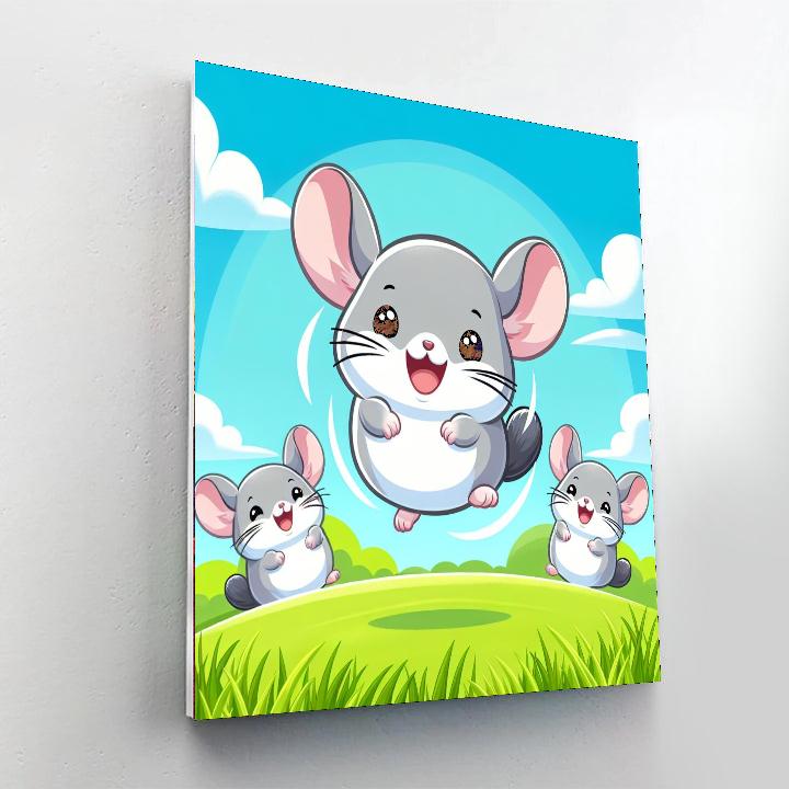 Chirpy Chinchillas Numbered Painting Kits