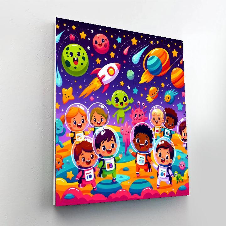 Playful Planet Explorers Painting By Numbers Kit