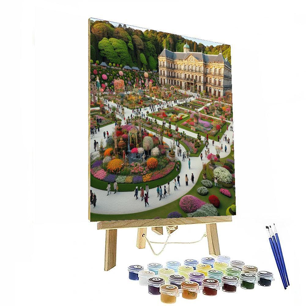 Hampton Court Palace Flower Show - England Painting By Numbers Kit