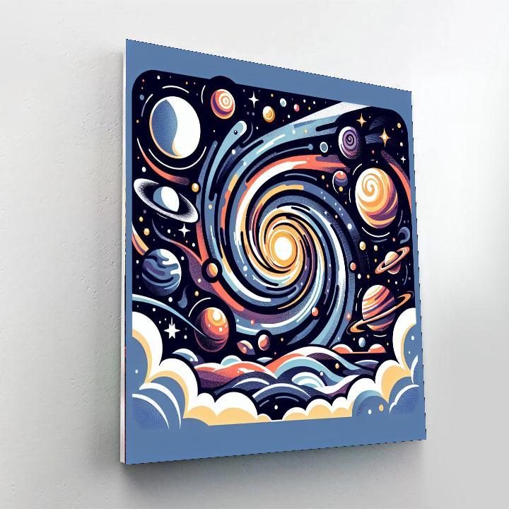 Space-time Journey DIY Paint By Numbers