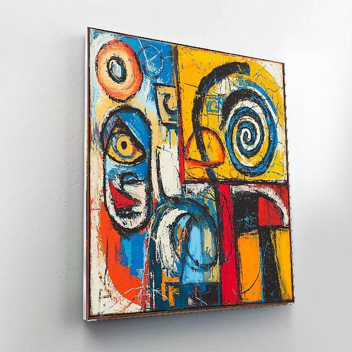 Jean-Michel Basquiat Inspired Eternal Echoes  Paint By Color