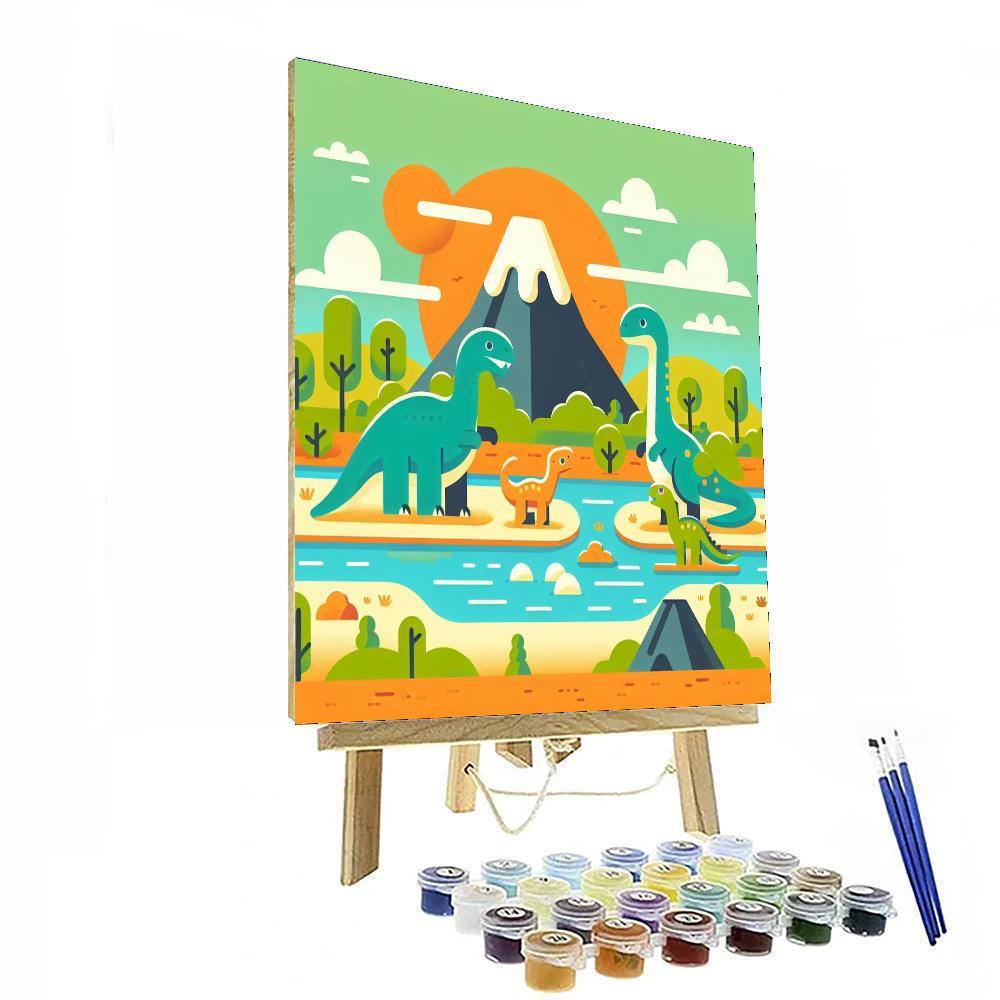 Dinosaur Valley Excursion Paint By Number