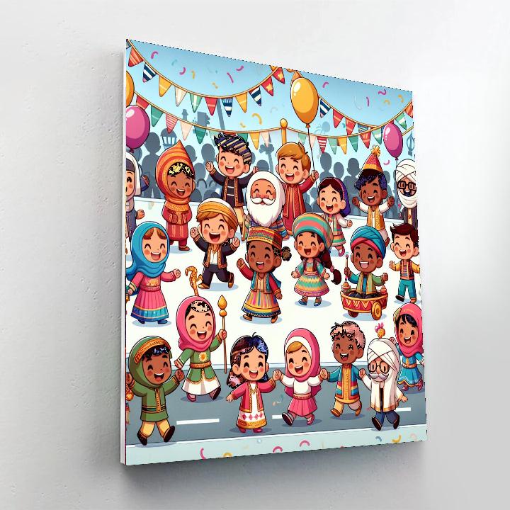 Happy Holiday Parade Paint By Numbers Kits