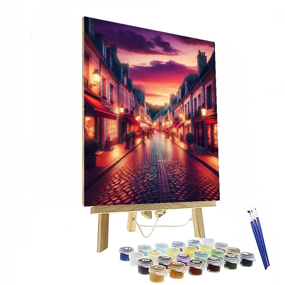 Charming French Street Painting Number Kit