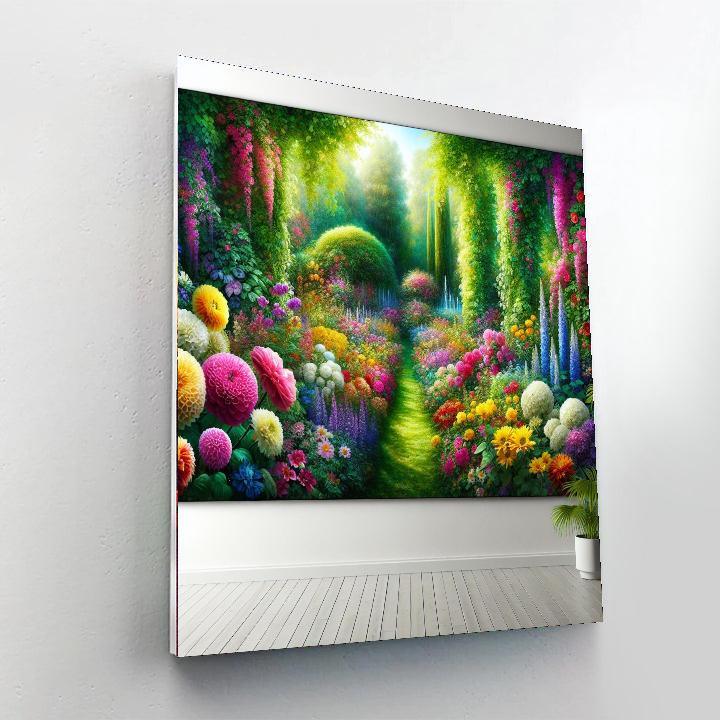 Breathtaking Garden Vista Number Painting
