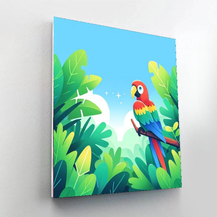 Marvelous Macaw Paint By Numbers Art