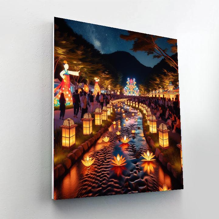 Seoul Lantern Festival - Seoul DIY Paint By Numbers