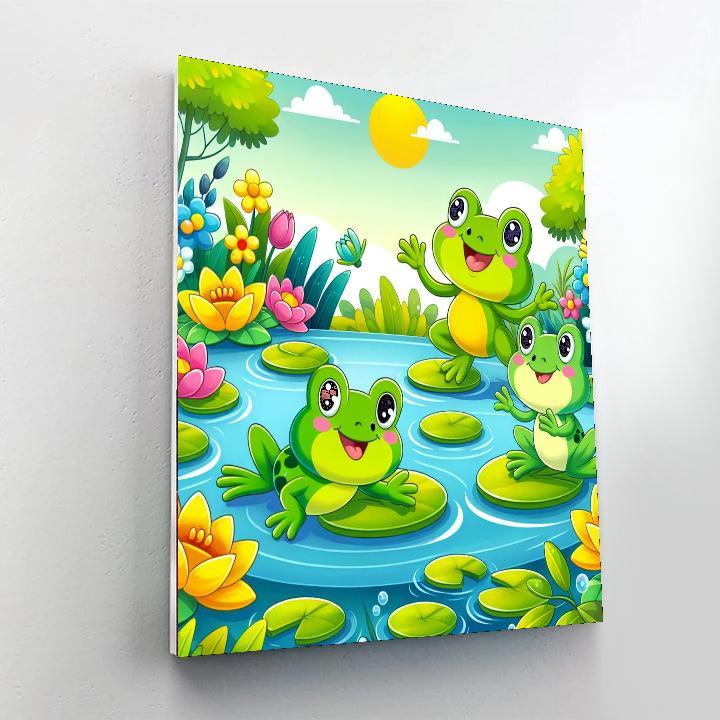 Froggy Friends On Adventure Paint By Color