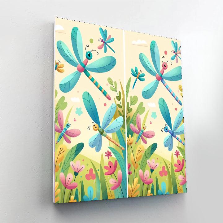 Dragonfly Dance Delight Paint By Numbers