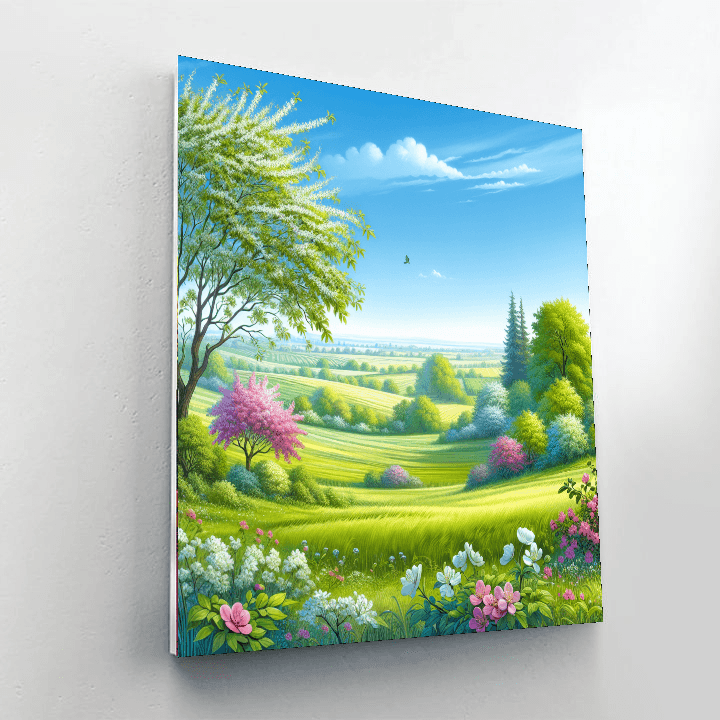 Countryside Spring Awakening Paint By Numbers