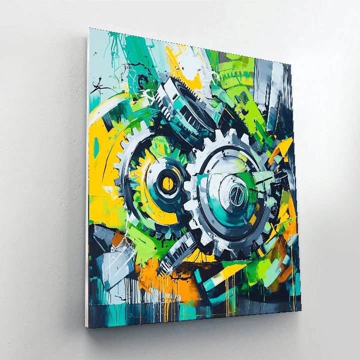 Jean-Michel Basquiat Inspired Mechanical Nature  Paint By Numbers Art