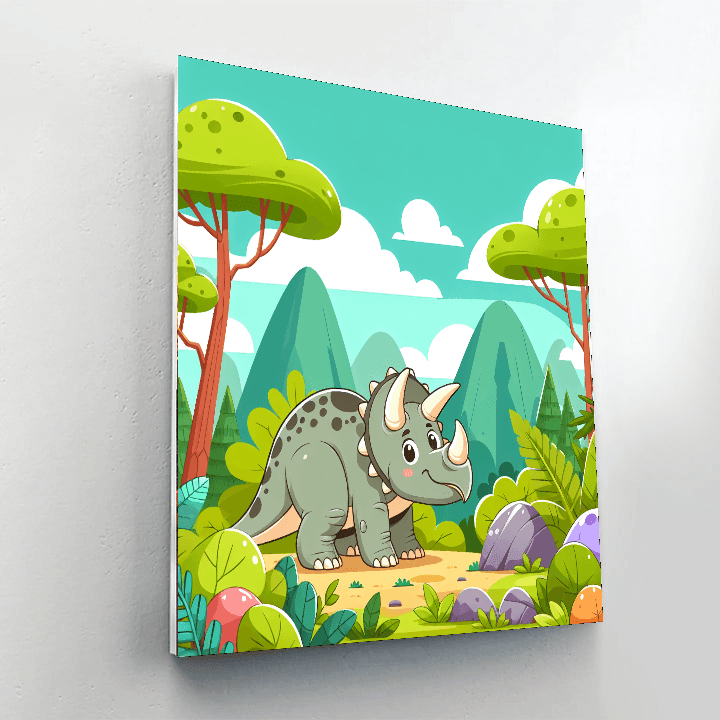 Dinosaur Adventure Trail Paint By Numbers