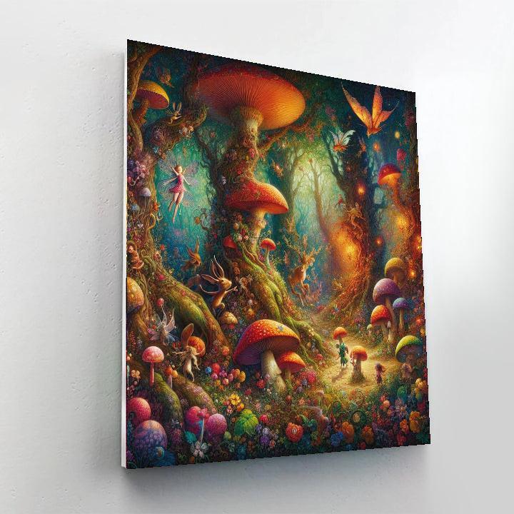 Adventure In A Magical Forest Painting Number Kit