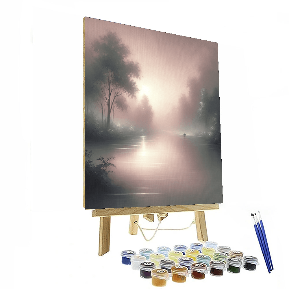 Misty River Dawn Painting By Numbers Kit