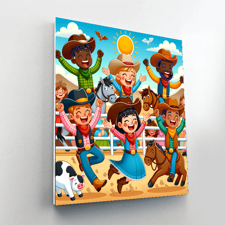 Wacky Wild West Number Painting