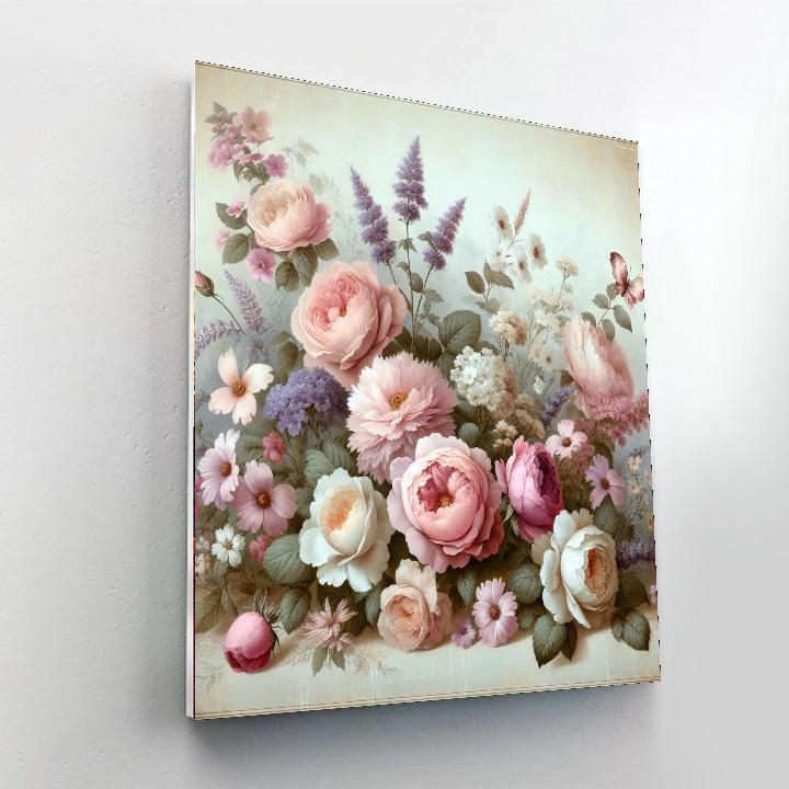Vintage Floral Dreamscape Paint By Numbers Kits