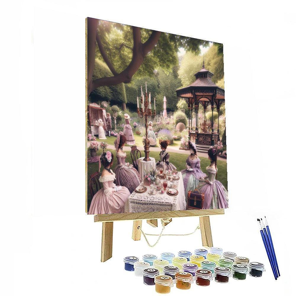 Victorian Picnic Delight Painting Number Kit