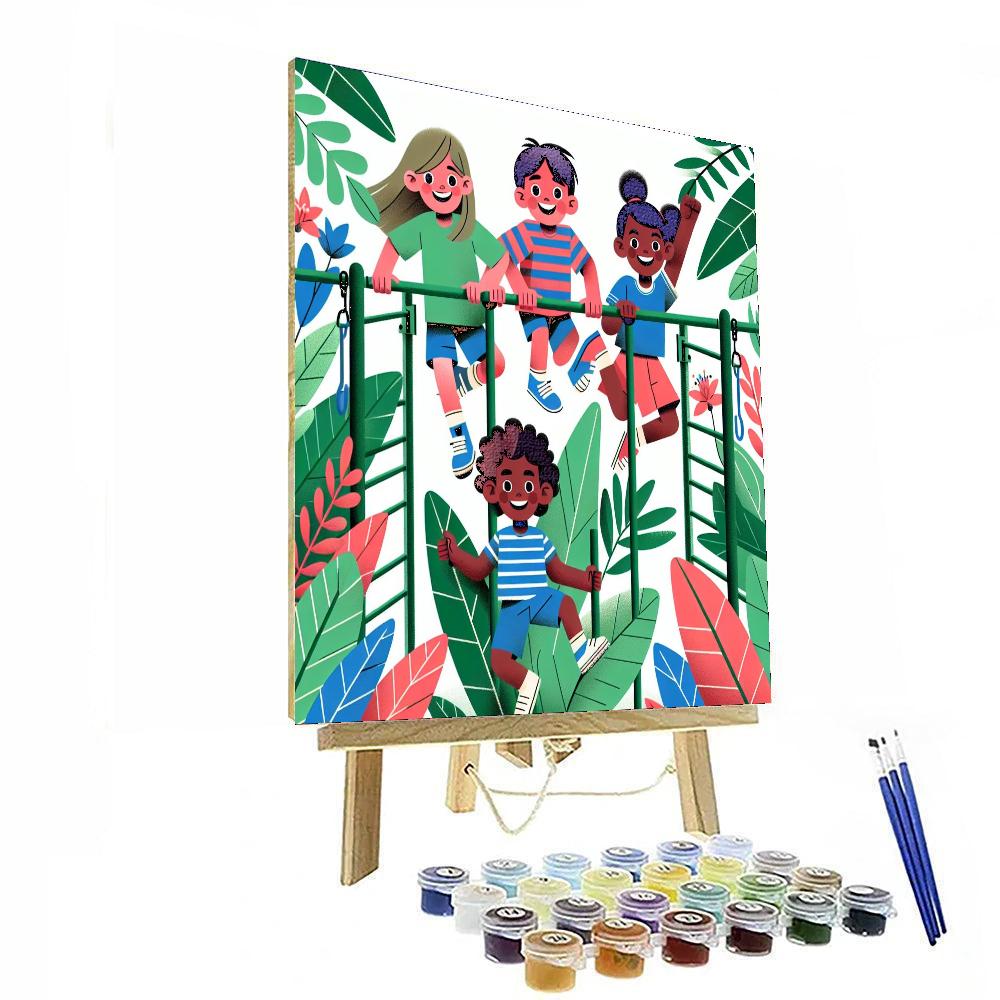 Jungle Gym Jamboree Paint By Numbers Art