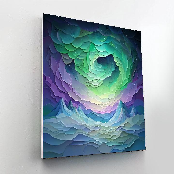 Michelangelo Inspired Aurora's Whisper  Painting Number Kit