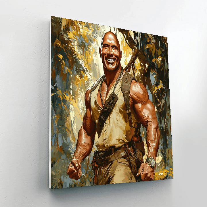 Dwayne Johnson: The Rock Of Hollywood Paint By Numbers